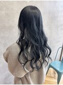 ブリーチなしブルーブラック