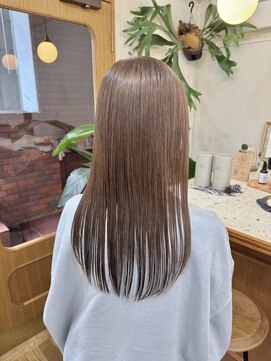 シエン 恵比寿(CIEN) ホワイトグレージュミニウルフチェリーブラウン/縮毛矯正/恵比寿