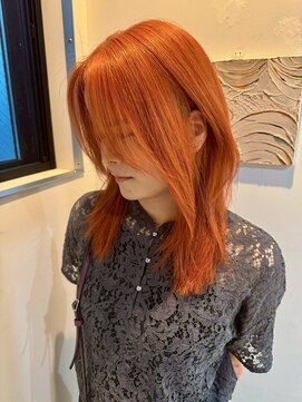 モト 船橋(moto) ブロンド/ロングヘア/ハイトーン/オレンジ/韓国/船橋/京成船橋