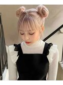 似合わせカットメルティカラー着物フェミニンロング