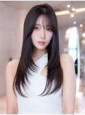 レイヤーカット/透明感カラー/髪質改善