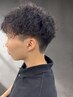 【無造作パーマ】メンズカット＋波巻きパーマ　￥13,000