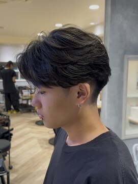 曲がる縮毛矯正専門店 バイ レイズ 名駅(曲がる縮毛矯正専門店 by RAYS) ニュアンスフェザーパーマフェザーショートセンターパート h