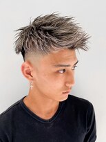 ルーシー 渋谷(LUCEY)&nbsp;ジェットモヒカンウェーブバングスパイキーベリーショート短髪