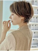 クラゲヘアー/小顔に見せるヘア/ココアベージュ/銀座駅