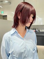 ソル 栄矢場町(SOL) ミニボブレイヤー/ボブウルフ/バーガンディ