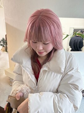 ウィットサークル(wit circle) ミルキーピンクカラー×柔らかベージュデザイン