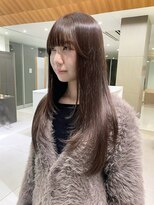 ローレンアオ(LOREN AO)&nbsp;着物ヘア/大人ガーリー/レイヤーロング/似合わせカット/ブラウン