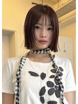 ゾーイダイミョウ(ZOEY daimyo)&nbsp;透明感カラー ボルドーカラー ボブカット 大名