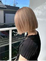アフターニュース 新潟(afternews) ボブ/ミルクティーベージュカラー/ブリーチ/ダブルカラー/駅南