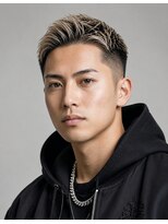ノイセルヘアー(Noisyle Men's hair) リバースセンターパート/ニュアンスパーマ/ダウンバング/MEN'S