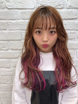 アンククロス 表参道(ANKH CROSS) ロアエクステ3色インナーカラー