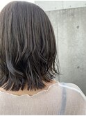 暗髪カラー/グレージュ/赤み消し◎