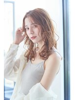 ゼスト 八王子店(ZEST) 顔まわりレイヤー×オレンジベージュ