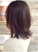 バイオレットブラウン×レイヤースタイル【肥田亜沙美】