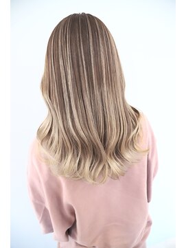 オズ 郡山桑野店(OZ) 【OZ田中】ホワイトベージュ#バレイヤージュカラー