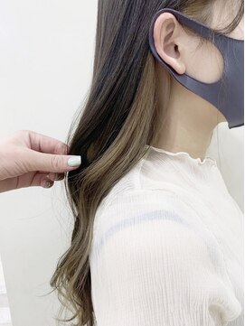 ビューバイネオリーブ 用賀店(Beau'r by neolive) 韓国マッシュインナーカラーテラコッタくすみブルーミニウルフ