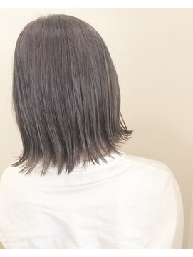 モルニ(MORNI) モカブラウン_マロンベージュ Aラインボブ かきあげ