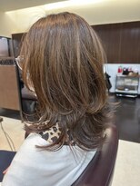 ムース 福島市店(Mousse-88-)&nbsp;ヨシンモリ ミディアムレイヤー モカグレージュ