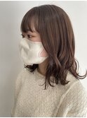 ナチュラルブラウンで柔らかく◎
