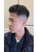 宮城リョータ風スキンフェードパーマ スラムダンク