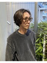 リアン アオヤマ(Liun aoyama) relaxパーマ、メンズミディアムスタイル