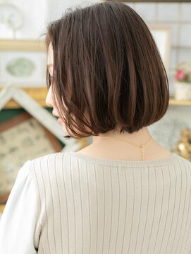 カバーヘア ブリス 志木南口駅前店(COVER HAIR bliss) かきあげ前髪ダークグレージュ大人ボブTb1志木20代30代40代