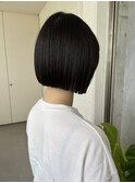 20代30代40代に向けた切りっぱなしボブ