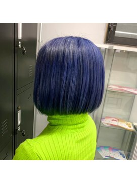 ユッカ エハ 豊中(YUCCA eha) 【MASAKO】ハイトーンカラー/ブルー/ダブルカラー