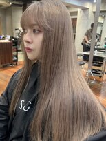 サイン 渋谷(SIGN)&nbsp;レイヤーカットイヤリングカラーインナーカラーケアブリーチ