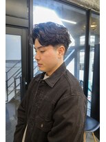 スレイ 西宮(SLAY)&nbsp;波巻きハイライトアップバングツーブロックマッシュ