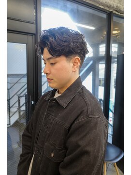 スレイ 西宮(SLAY) 波巻きハイライトアップバングツーブロックマッシュ