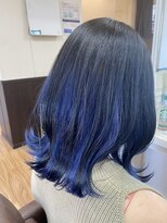 ルシード スタイル レクラ 栄生店(L'UCIDO STYLE L'eclat)&nbsp;ブルーアンブレラカラー 10代20代