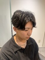 マナベ(manabe)&nbsp;センターパート、ニュアンスパーマ