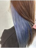 インナーカラー/イヤリングカラー/ブルーバイオレット/水色/青紫