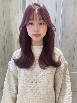 マインバイアフロートギンザ(MYNE by AFLOAT GINZA) ピンクラベンダー／ブリーチ無しダブルカラー／韓国/10代20代