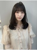 オリーブカラー/レイヤー/髪質改善/顔周りカット/天神韓国ヘア