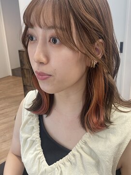 ジ エクト ヴィシア 心斎橋店(The Ect VIXIA) オレンジカラー/イヤリングカラー/インナーカラー