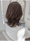《人気ヘア》ベリーピンク×ミディアムくびれヘア◇