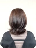 外はねレイヤー（ナチュラルなマロンカラー）/30代40代50代60代