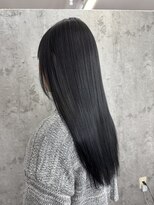 ルーツアイリー 心斎橋(ROOTS IRIE)&nbsp;大人エクステ/シールエクステ/ブルーブラック/長さ出し/ロング