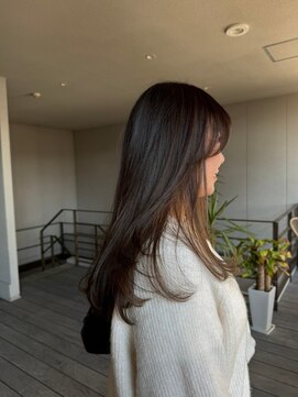 リバレッジ 広尾(Leverage) 大人外国人風セミロングレイヤー：Mao Shibasaki