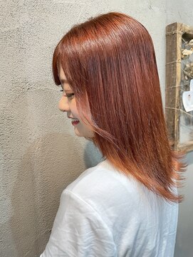 ブレス ヘアアンドスパ 湘南台(bless hair spa) 色持ち長め◎オレンジカラー