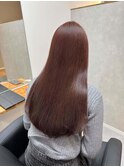 レッド ブラウン 髪質改善