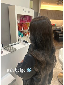 アヴァンス 広島本通店(AVANCE.) アッシュベージュ/ロングヘアー/髪質改善