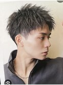 イケメン◎ツーブロック短髪束感×ツイストパーマ