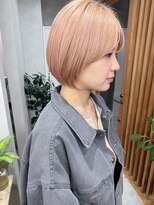 イルウィ(irwi)&nbsp;【門前仲町】トレンド　ミルクティーカラー　ショートボブ