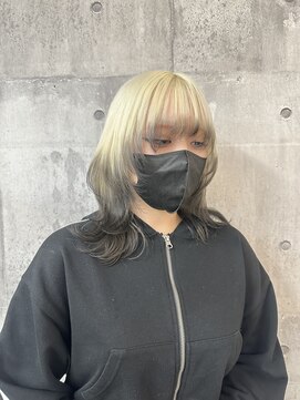 メゾン(Maison) 抜きっぱなしブロンド　デザインカラー