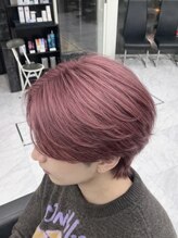 リード 渋谷店(REEED) 《メンズブリーチカラー》チェリーピンク