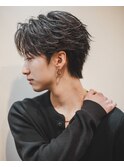 MEN’S/リバースセンターパート/ニュアンスパーマ/河原町
